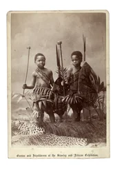 Gootoo and Inyokwana at the Stanley and African Exhibition, London, 1890